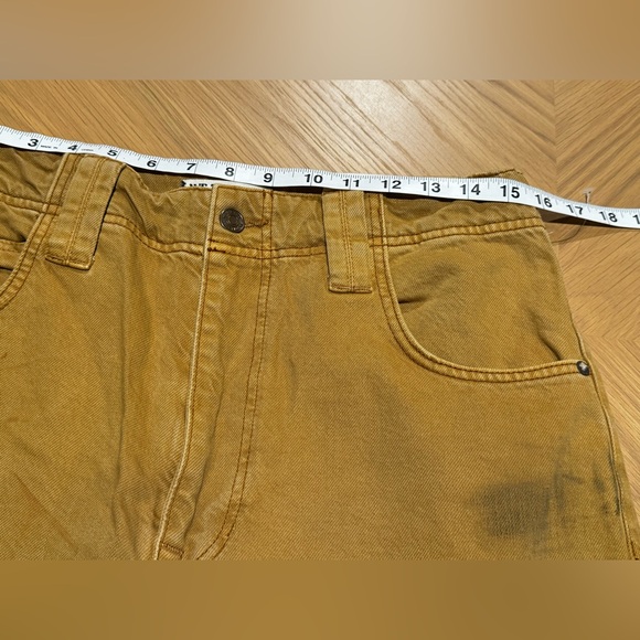 Free People We The Free Khaki Scout Chill Vibes Dropped Wide Leg Jeans 28 NWOT - Picture 6 of 9